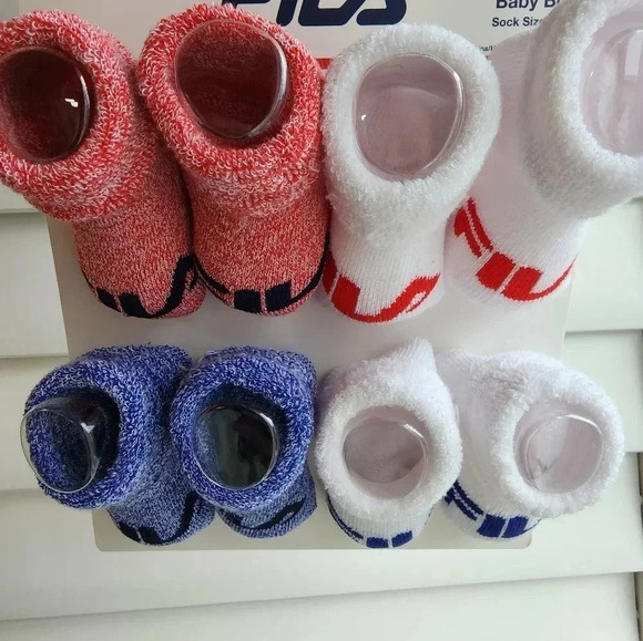 Fila Baby Booties  Sock Size 6 12 months - Picture 4 of 5